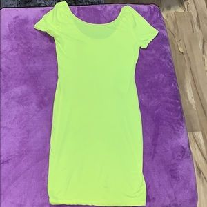 Neon green dress